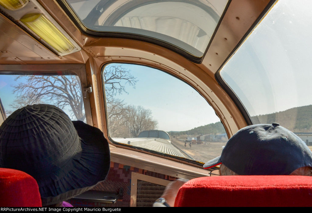 Grand Canyon Railway Coconino Dome interior